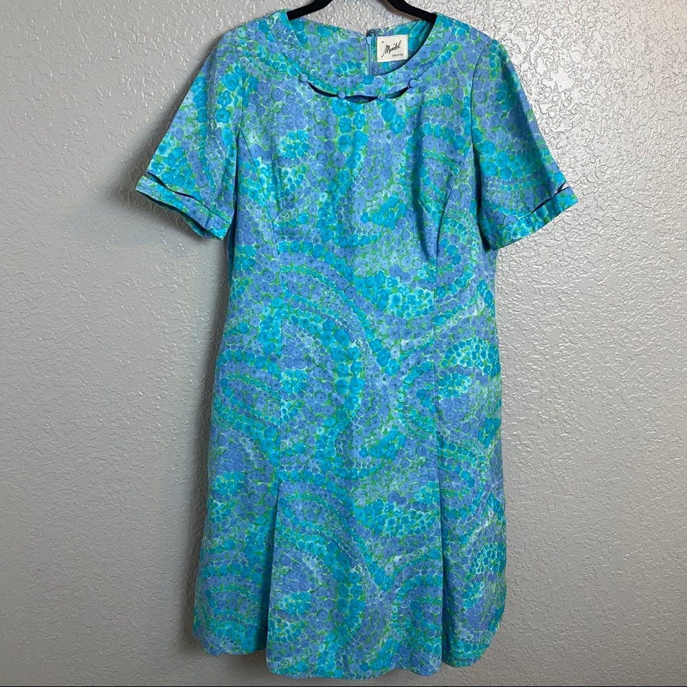 VINTAGE MEŃDEL FLORAL CUT OUT DRESS